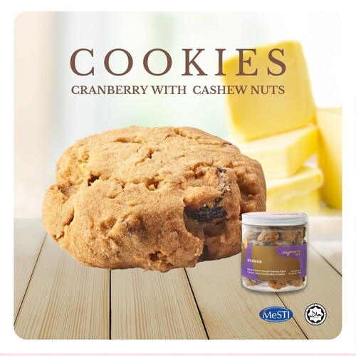 Cranberry with Cashew Nuts Cookies